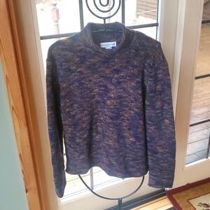 Evan‎ Picone Mock MultiColored Turtleneck LS Sz. L Sweater